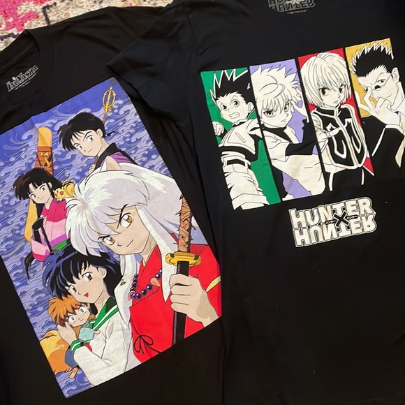 Lot of 2 anime tees XS HUNTER X HUNTER INUYASHA - Picture 2 of 6